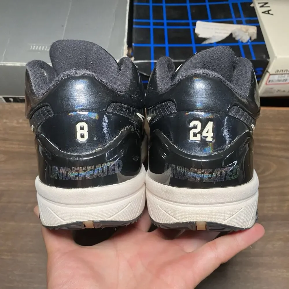 Men's Nike Kobe 4 Protro Undefeated Black Mamba Size 11.5 Sneaker (CQ3869-001)